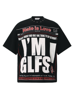 Studs Dark Ins Slogan Printed T-shirts