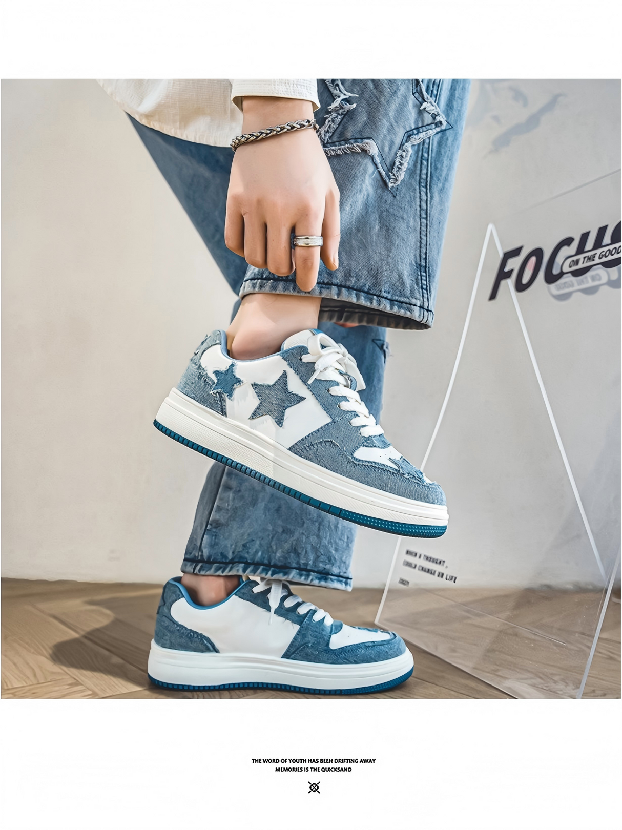 Liber Four Seasons Five-Pointed Star Men's Casual Sneakers