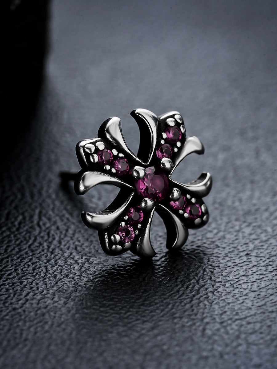 Boucles d'oreilles Haoshi en diamant croisé