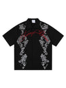 Retro Cashew Flowers Pattern Printed Loose-fit Shirts