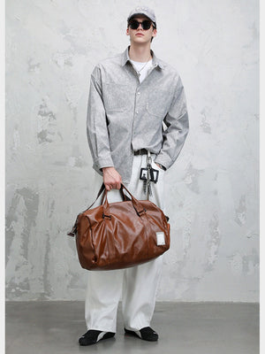 Vintage Distressed Tie-dye Design Loose Long-sleeved Shirt