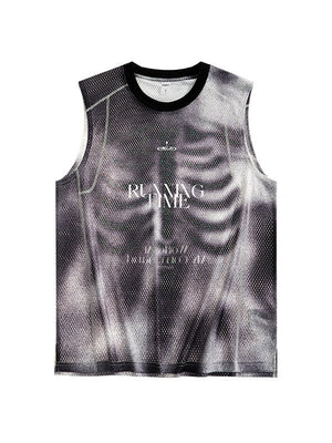 Débardeurs imprimés pour la course à pied
