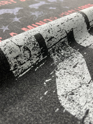 Digital Printing Washing And Aging Fake Two Pieces Yabi Long T-shirt