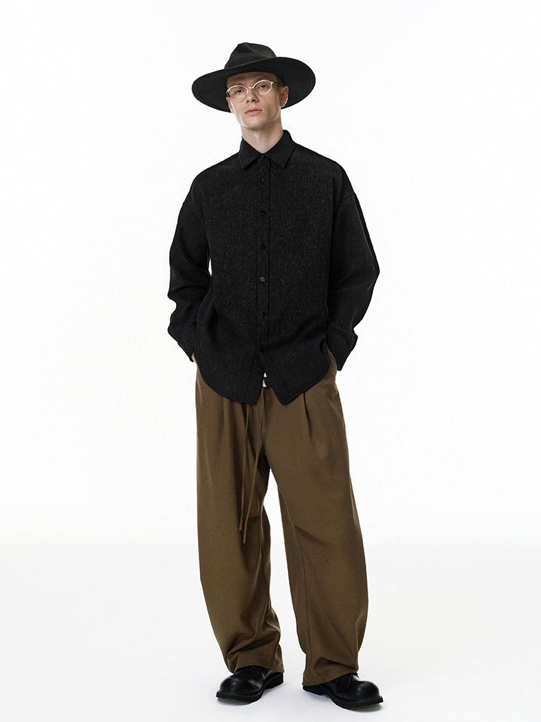 Liber Autumn Neutral wear Solid Color Shirts
