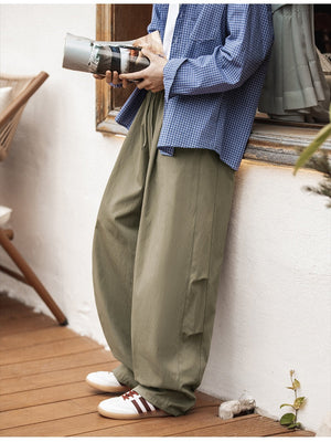 Liber Autumn Neutral wear Solid Color Pants