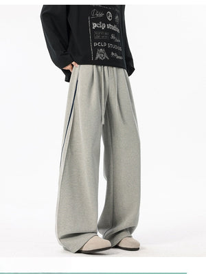 Liber Autumn Neutral wear Patch decoration Solid Color Pants