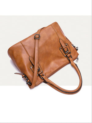 Stylish Retro Minimalist Large Capacity Handbag