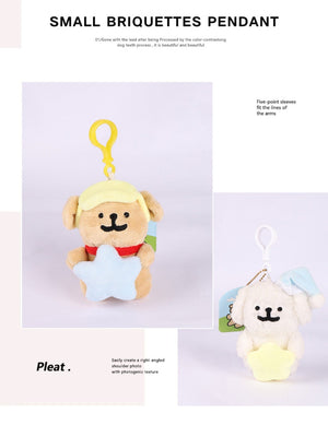 Plüsch-Hunde-Schlüsselanhänger