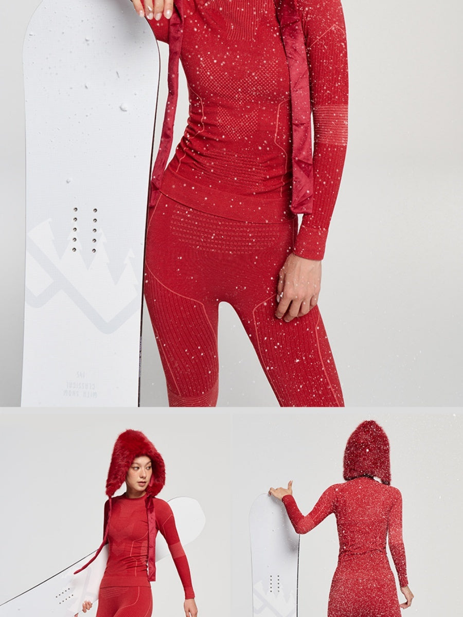 Jacket Pants And Quick-drying Shirt Outdoor Sweating Compression Functional Underwear Keep Warm Two-piece Base Layer