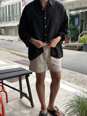 Cotton And Linen Breathable Loose-fit Lightweight Sunscreen Shirts