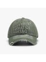 Letter Embroidery Washed Baseball Caps