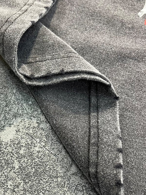 Printed Personal Interests Punk Graffiti Washing And Aging Edging Long-sleeved T-shirt