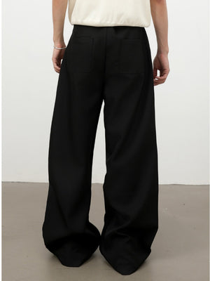 Classic Wide-leg A-shape Dress Pants Pants