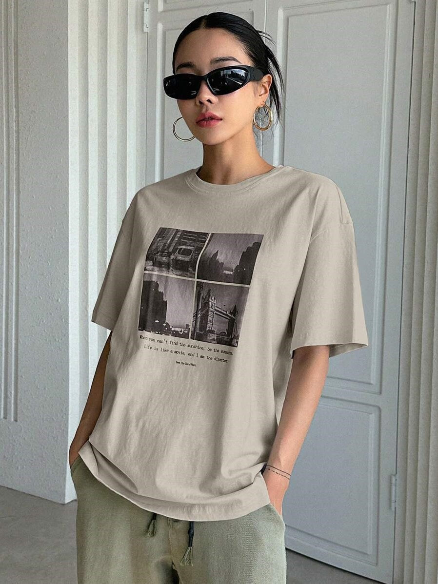 Printed Hand-painted T-shirt