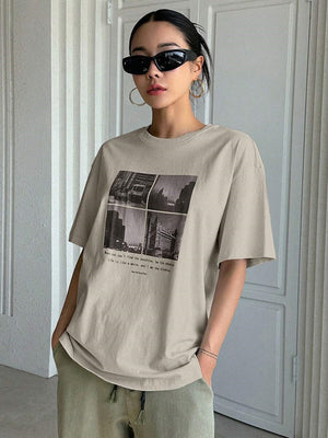 Printed Hand-painted T-shirt