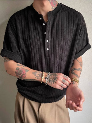 Henry's Collar Stripes T-shirts