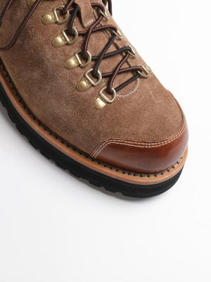 AKAIFUxUGLYBROS Collaboration Low-top Genuine Leather Goodyear V-sole Outdoor Workwear Derby Boots, Unisex.