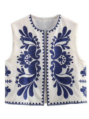 Liber Gothic Women's Embroidery Vests