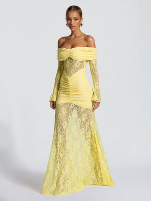 Liber Autumn Women's Solid Color Maxi Dresses