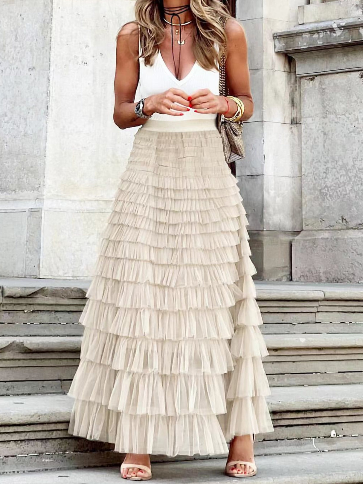 Mesh Multi-story Sweet Cake Skirt