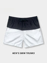 Loose-fit Straight-fit Breathable Color-blocked Four Points Beach Shorts