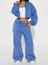 Long-sleeved Athletic Casual Sweatshirt Set