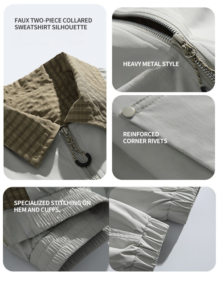 Layered-look Plaid Jackets