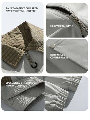 Layered-look Plaid Jackets