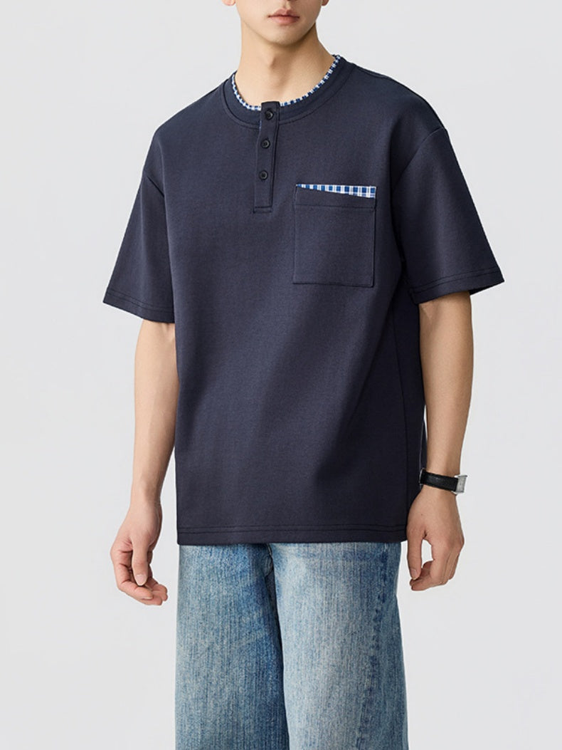 Patchwork Loose-fit T-shirts