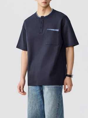 Patchwork Loose-fit T-shirts