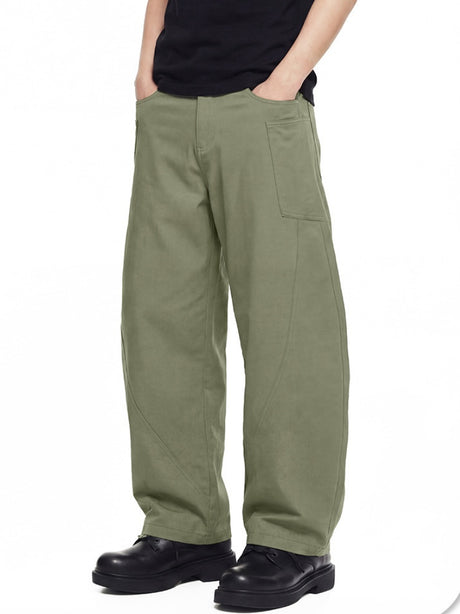 Retro Wide-leg Machete Cargo Trousers