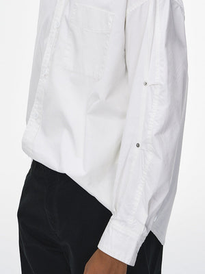 Liber Autumn Neutral wear Pocket decoration Solid Color Shirts