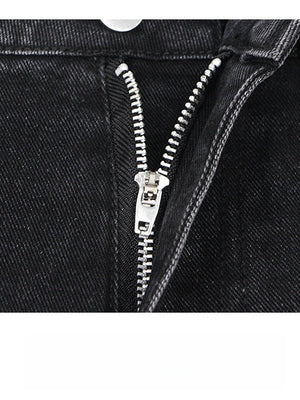 Liber Autumn Neutral wear Hole Jeans