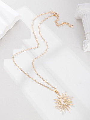 Alloy Sun Necklace