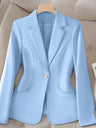 Slim Fit And Refined Tailoring Single-button Blazer
