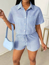 Stripes Shirt&Short 2-piece Sets