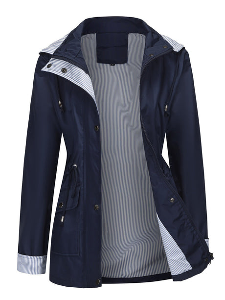 Removable Cap Water Proof Pocket Hooded Jackets