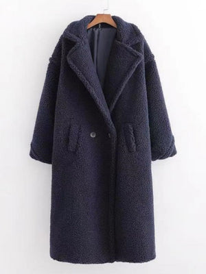 Thickened Warm Long-sleeved Long Coat