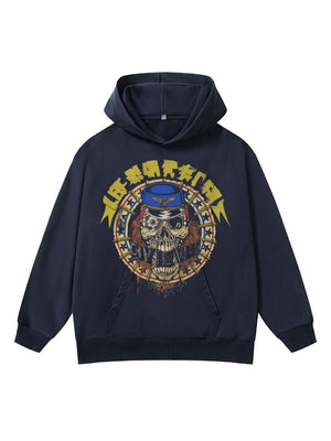 Digital Direct Injection Washing Retro Hoodies