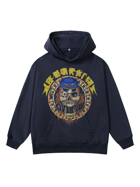 Digital Direct Injection Washing Retro Hoodies