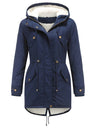 Cotton Solid Color Hooded Thick Plush Cotton Clothes