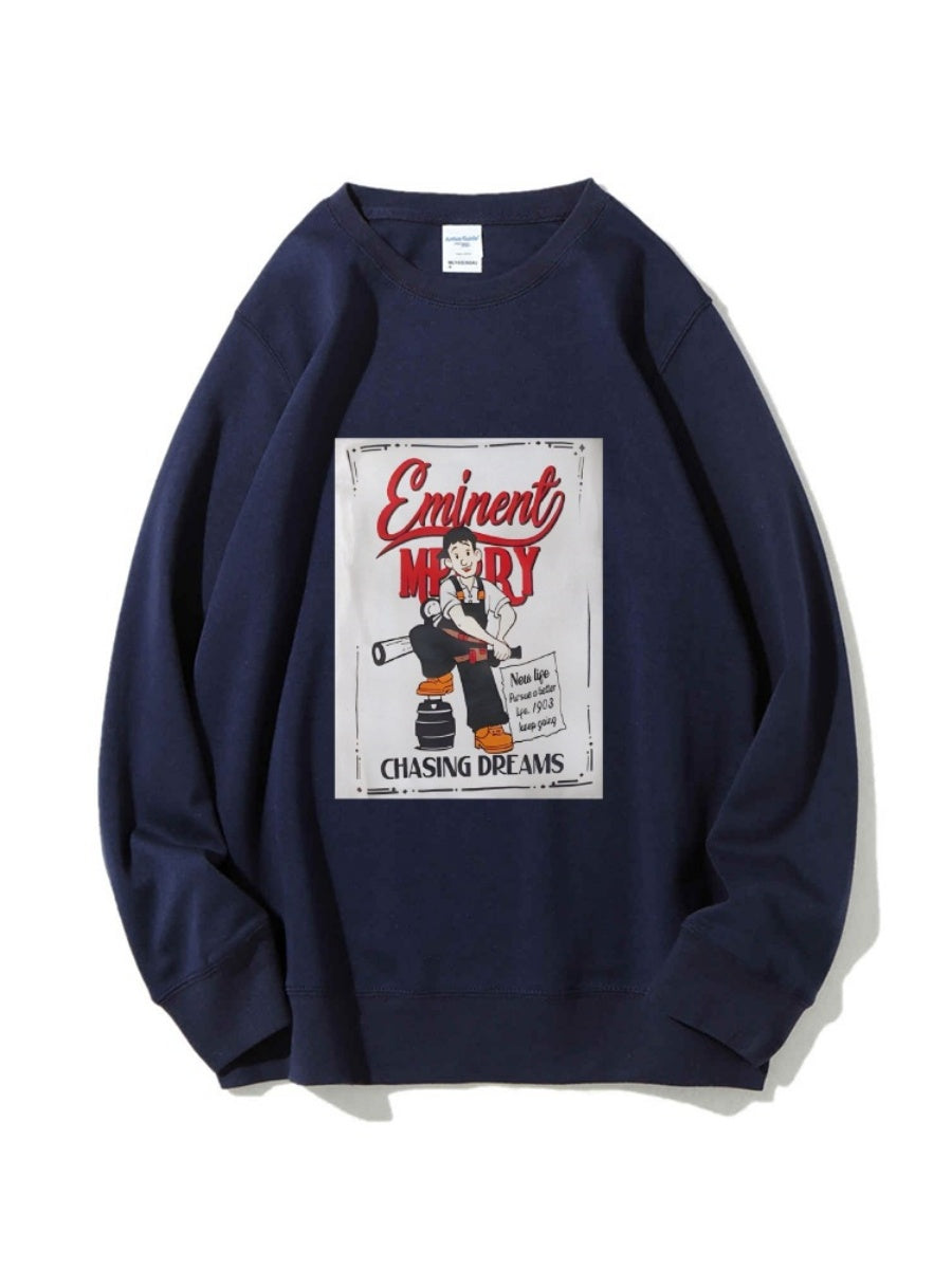Pullover Pattern Printed Sweatshirt