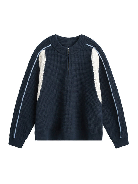 Liber Autumn Men's Color-block sweater
