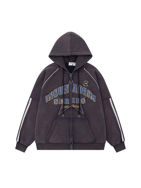 Liber Autumn Neutral wear Embroidery Letter Sweatshirts&Hoodies