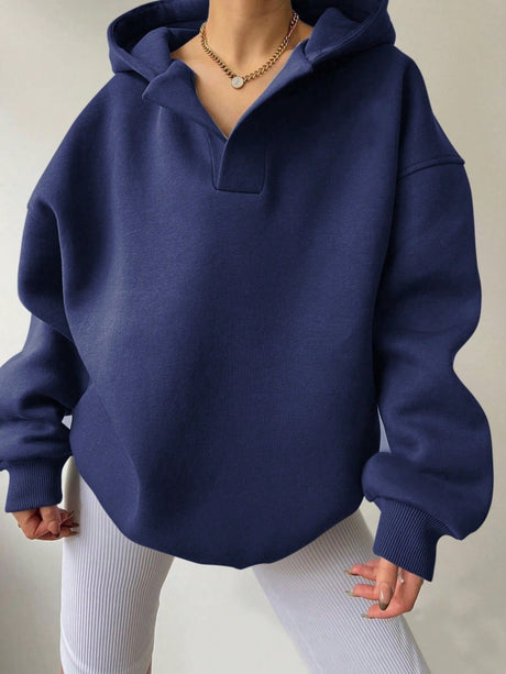 Liber Autumn Women's Hooded Solid Color Sweatshirts&Hoodies