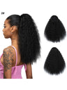 Small Curly Ponytail Synthetic Fiber Drawstring Braid High-temperature Silk Wig