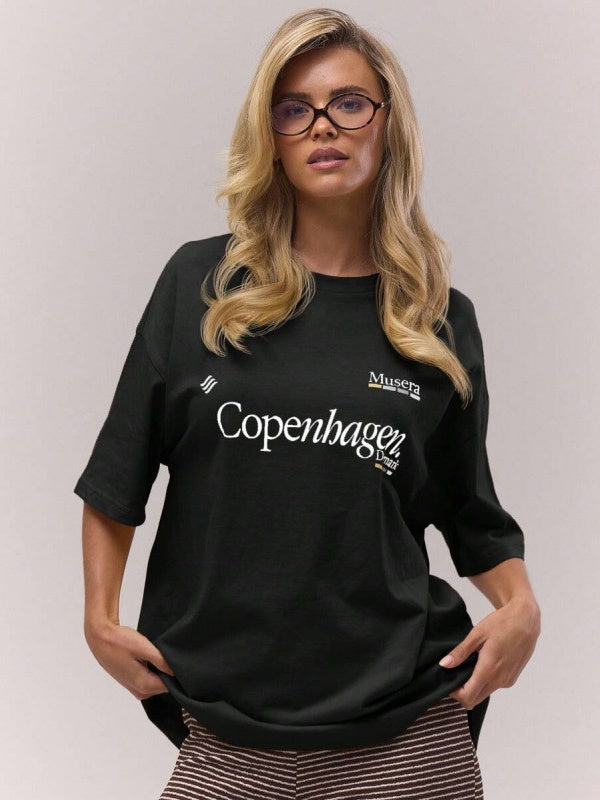 Casual And Versatile Geometric Pattern T-shirt