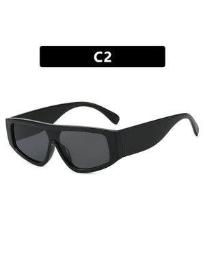 Lunettes de soleil élégantes à blocs de couleur