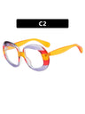 Irregularly Shaped Full-frame Round Fashion Glasses