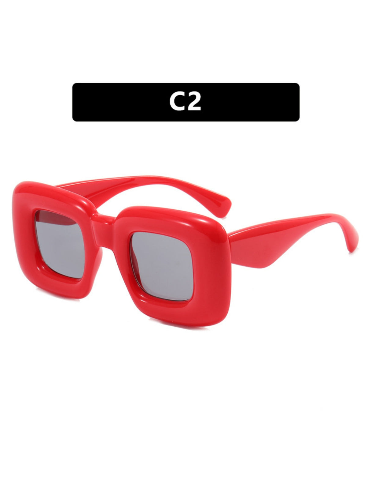 Irregular Full-rim Square Fashion Glasses